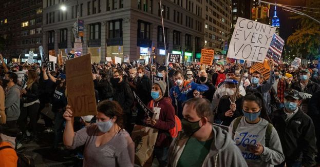 Watch: These Post-Election Protests Are &#039;Peaceful&#039; According To Mainstream Media