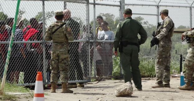 Must See: National Guard Locks Border Gate, But CBP Officers Open It Up To Allow A Hoard Of Migrants In