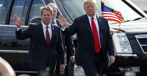 Watch: In Fiery Promise, Trump Vows To Work Hard To Ensure Georgia&#039;s Kemp Loses Next Election -