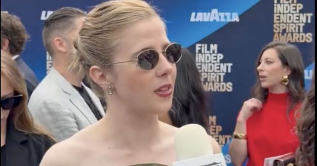 'The Pitt' Star Taylor Dearden Wears “ICE OUT” Pin On Spirit Awards Carpet