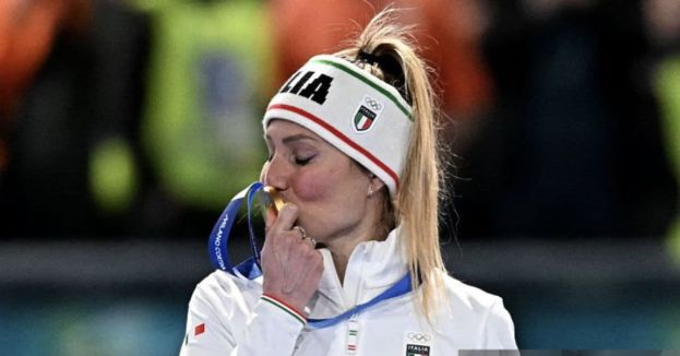 Watch: Gold Medalist’s Adorable Son Steals The Whole Show