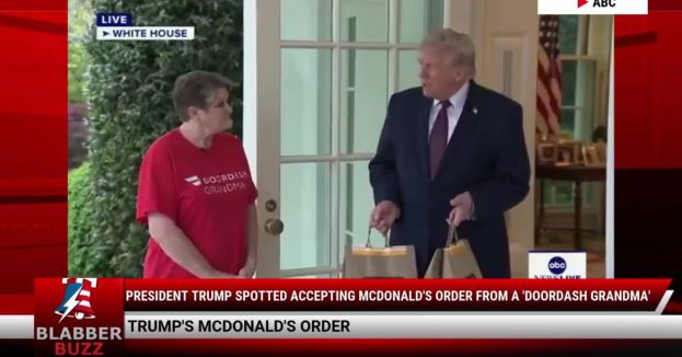 President Trump Spotted Accepting McDonald's Order From A 'DoorDash Grandma'