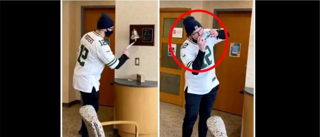 Packers Fan Shotguns A Beer After His Final Chemo Treatment