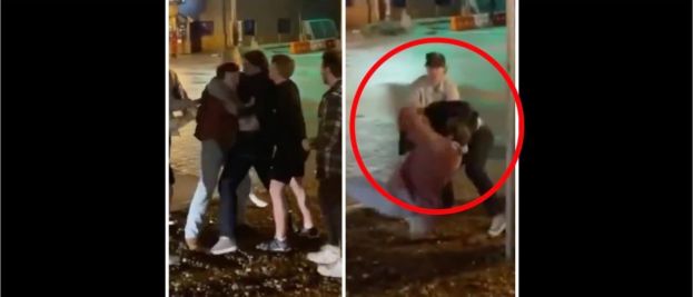 A Group Of Guys Get Into A Brawl In A Crazy Twitter Video