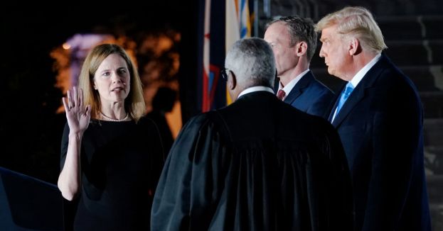 Her Time To Shine: Amy Coney Barrett Seated For Her First Case, &#039;Landmark&#039; Gay Rights Next