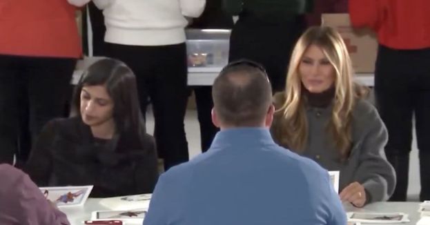 Watch: Melania, Usha Vance Join Military Wives Crafting Thousands Of Troop Care Packages