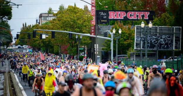 Portland Protesters Strip Down And 'Ride And Die' Against Federal Troops