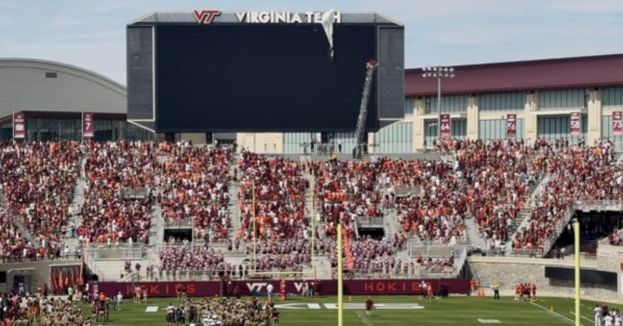Watch This: Virginia Tech Spring Game Plunges Into Chaos After Parachute Demo Goes Horribly Wrong