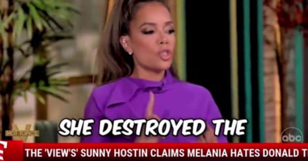 Watch: The 'View's' Sunny Hostin Claims Melania Hates Donald Trump