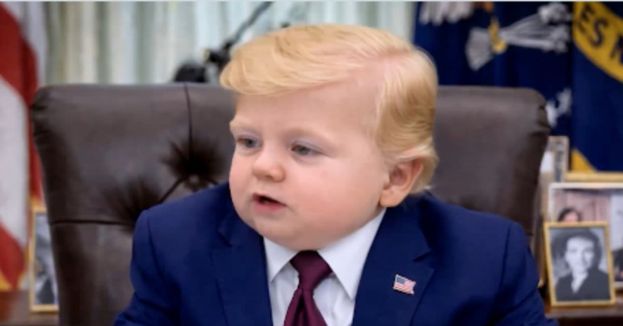 The Internet Cannot Stop Watching These "Potty-Humor" Baby Trump Memes