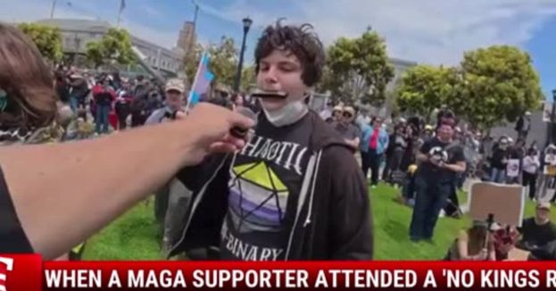 When A MAGA Supporter Attended A 'No Kings Rally' Watch