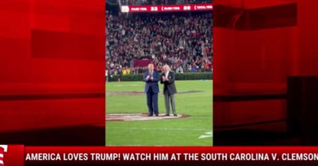America Loves Trump! Watch Him At The South Carolina v. Clemson Game