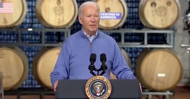 WATCH: President Biden's Gibberish At Wisconsin Brewery Ignites Social Media Sh*t Storm