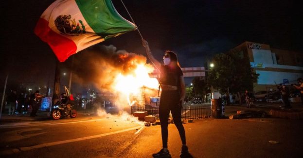 Media Outlets Cheer On Mexican Flags At L.A. Riots!