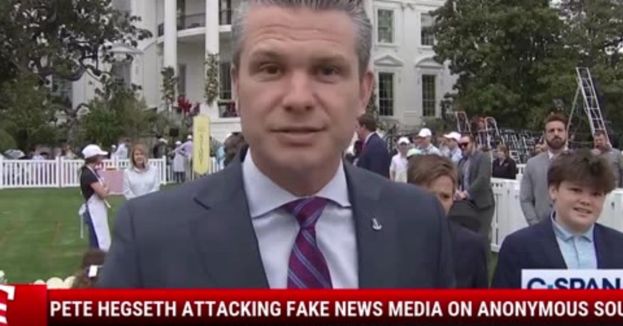 Pete Hegseth Attacking Fake News Media On Anonymous Sources