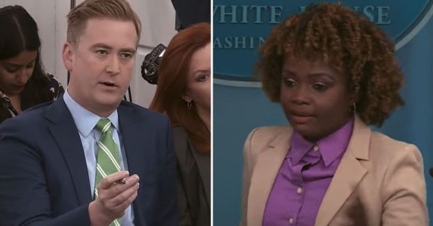 Hilarious! KJP And Peter Doocy CLASH About Confidence In Joe Biden During Press Conference