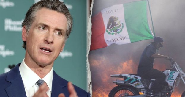 Revealed: Newsom Sips Fine Wine As Anti-ICE Rioters Torch Cars And Clash With Cops!