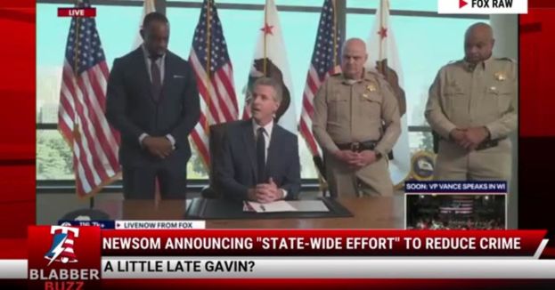 Newsom Announcing "State-Wide Effort" To Reduce Crime
