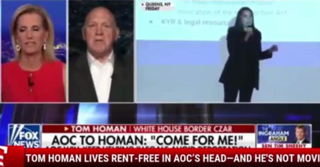 Tom Homan Lives Rent-Free in AOC’s Head—And He's Not Moving Out