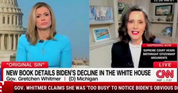 Gov. Whitmer Claims She Was 'Too Busy' To Notice Biden’s Obvious Decline