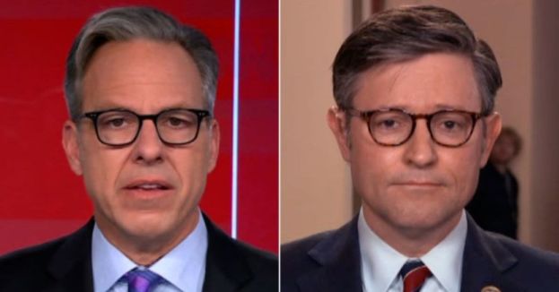 Rare Encounter: Jake Tapper Snags CNN Interview With Speaker Johnson‚ Here&apos;s How It Went...