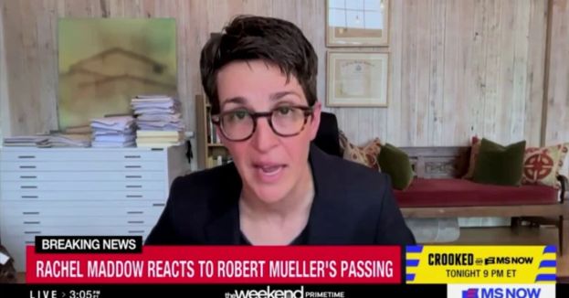 Rachel Maddow Uses Mueller’s Death To Resurrect Long-Debunked Trump-Russia Collusion Tale