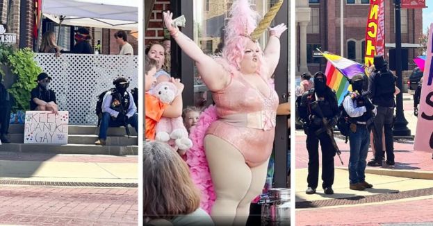 Must See: How Is This Drag Show Even Close To Being &#039;Kid Friendly&#039; &amp; Why Are Armed AntiFa Guards There?