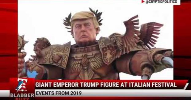Must Watch: Giant Emperor Trump Figure At Italian Festival