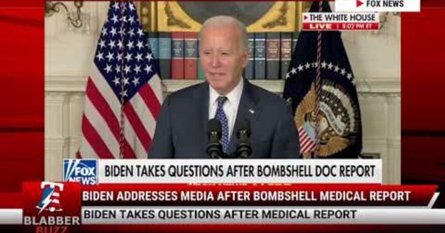 Watch: Biden Addresses Media After Bombshell Medical Report