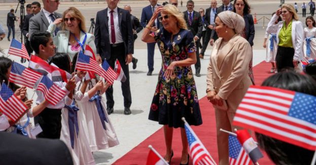 Welcome To Cairo: First Lady Touches Down In Egypt To Advocate For These Causes