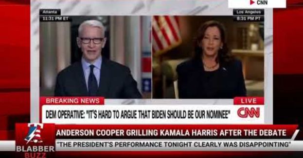 Watch Anderson Cooper Grilling Kamala Harris After The Debate