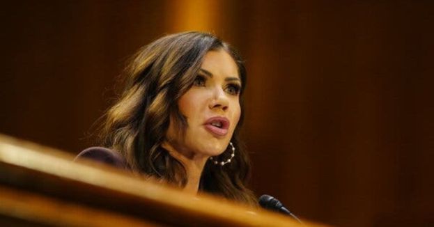 Watch: Left-Wing Protester Dragged From Noem's Hearing